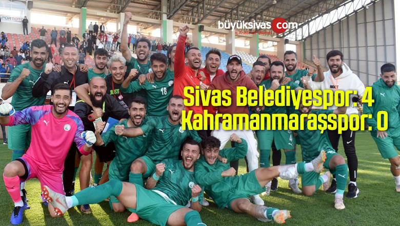 TFF 2. Lig: Sivas Belediyespor: 4 – Kahramanmaraşspor: 0