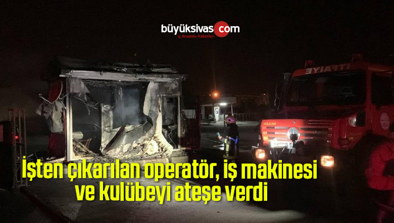 ateşe verdi