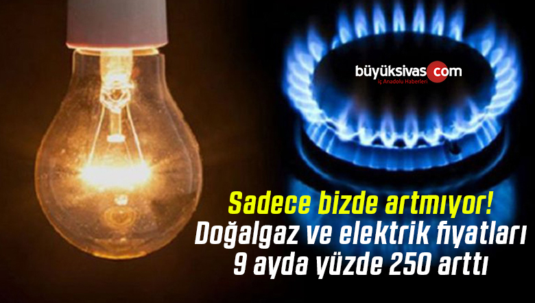 Avrupa’da doğalgaz ve elektrik fiyatları 9 ayda yüzde 250 arttı