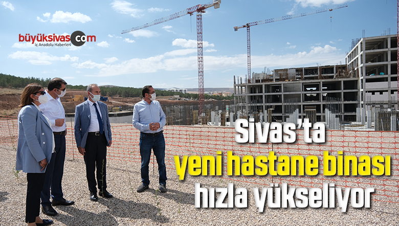 Yeni hastane binası hızla yükseliyor