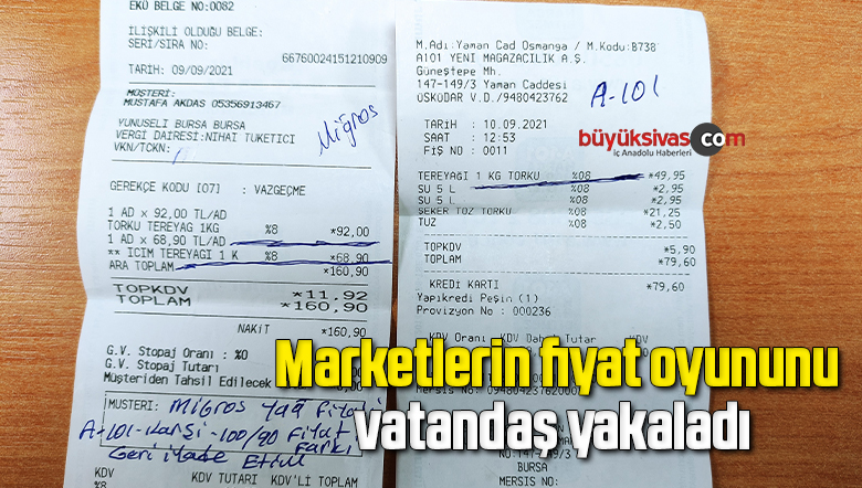Marketlerin fiyat oyununu, vatandaş yakaladı