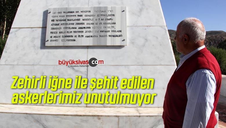 Zehirli iğne ile şehit edilen askerlerimiz unutulmuyor