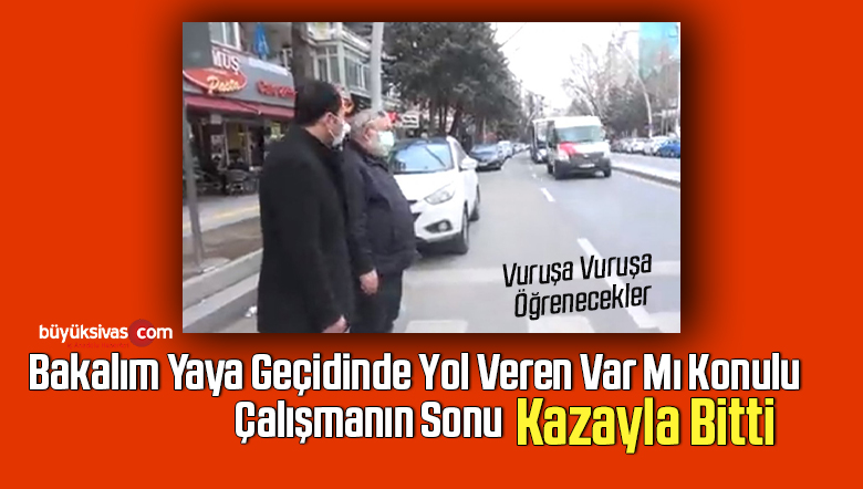 Yayalara yol verirken arkadan otobüs çarptı