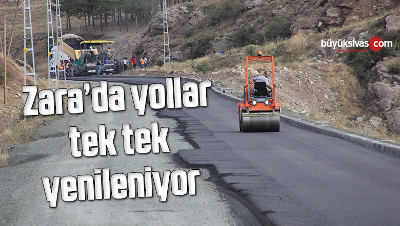 Zara’da yollar tek tek yenileniyor