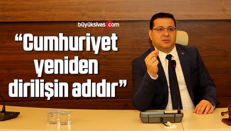 Başkan Eken; “Cumhuriyet yeniden dirilişin adıdır”