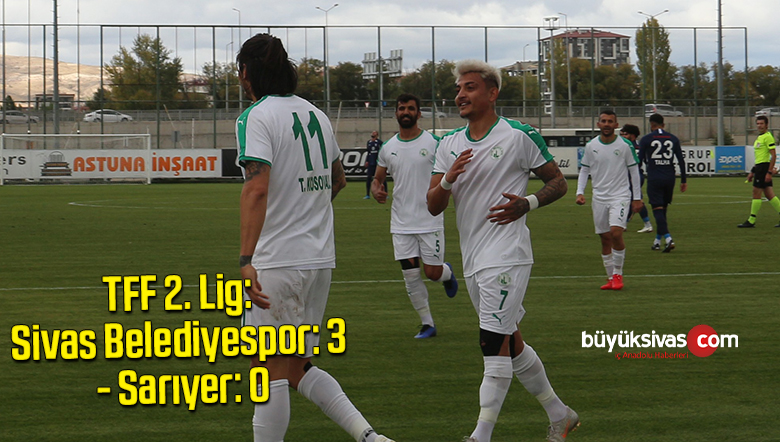 TFF 2. Lig: Sivas Belediyespor: 3 – Sarıyer: 0