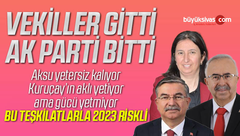 AK Parti Sivas Teşkilatları Vekiller Gidince Yine Ortadan Kayboldu