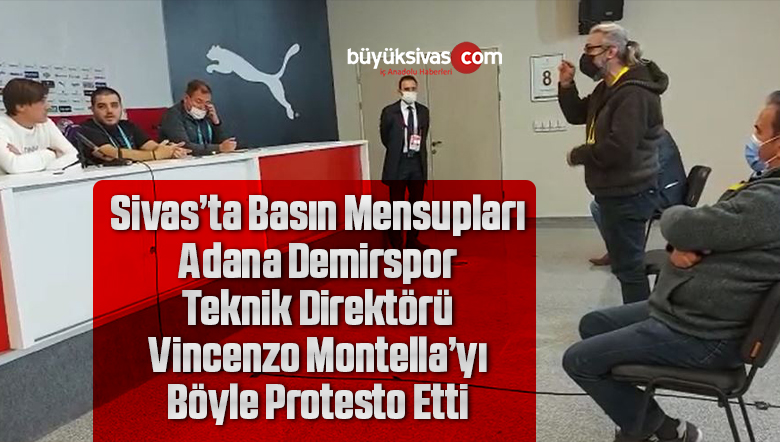 Adana Demirspor Teknik Direktör Vincenzo Montella böyle protesto edildi