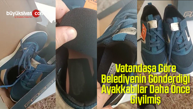 Vatandaşa Göre Belediyenin Gönderdiği Ayakkabılar Daha Önce Giyilmiş