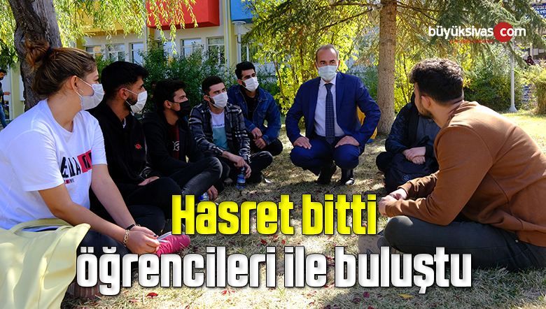 Hasret bitti, öğrencileri ile buluştu