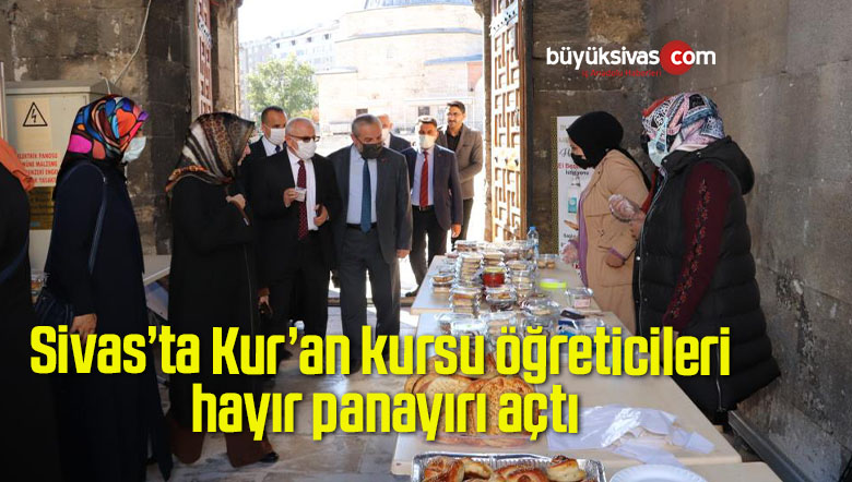 Sivas’ta Kur’an kursu öğreticileri hayır panayırı açtı