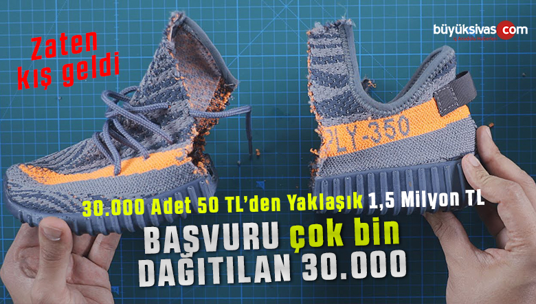 Sivas Belediyesi Spor Ayakkabıları Dağıttı! Dağıtılan Ayakkabı 30 Bin