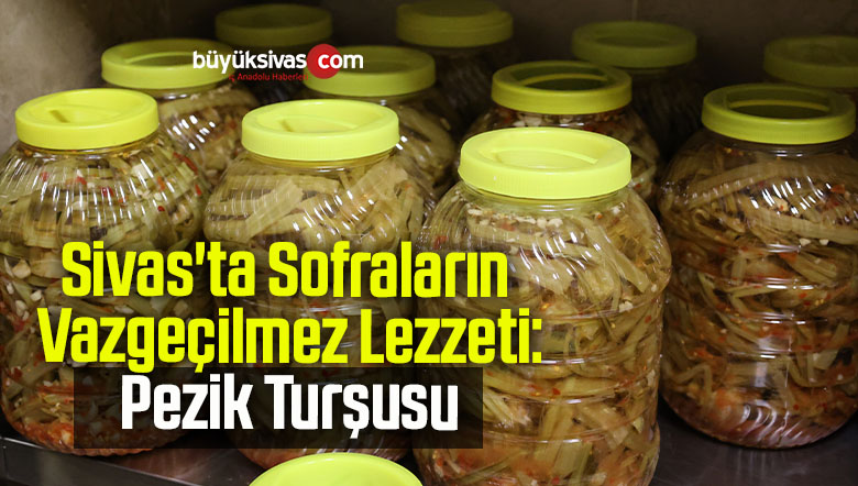 Sivas’ta Sofraların Vazgeçilmez Lezzeti: Pezik Turşusu