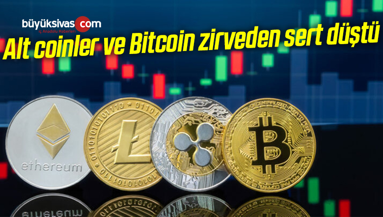 Kripto paralar ve Bitcoin zirveden sert düştü