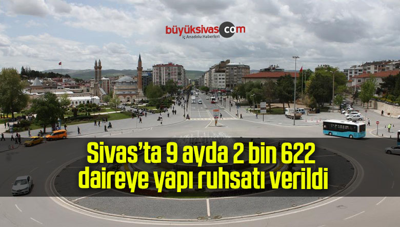 Sivas’ta 9 ayda 2 bin 622 daireye yapı ruhsatı verildi