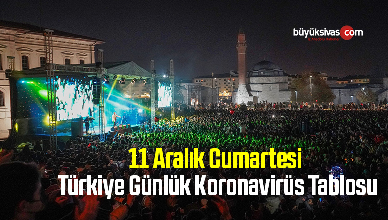 11 Aralık Cumartesi Türkiye Günlük Koronavirüs Tablosu