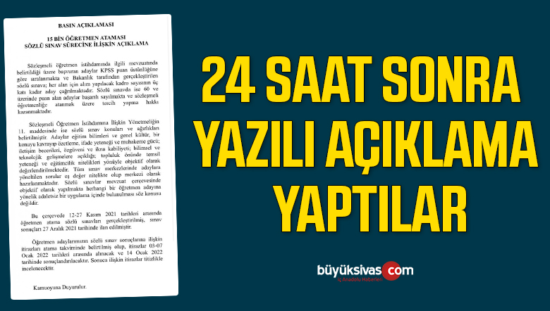 MEB’den mülakat sonucu itirazlarına ilişkin açıklama