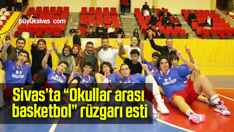 Sivas’ta “Okullar arası basketbol” rüzgarı esti