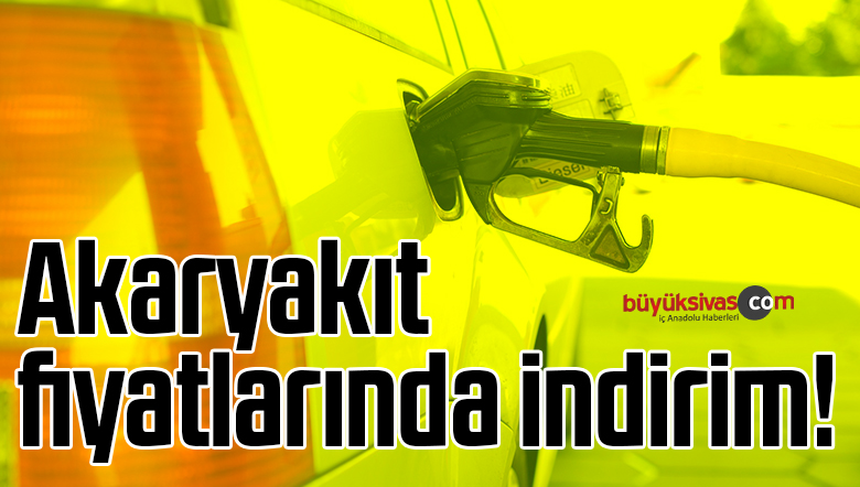 Akaryakıt fiyatlarında indirim!