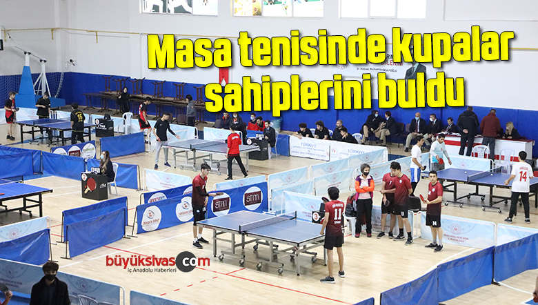Masa tenisinde kupalar sahiplerini buldu