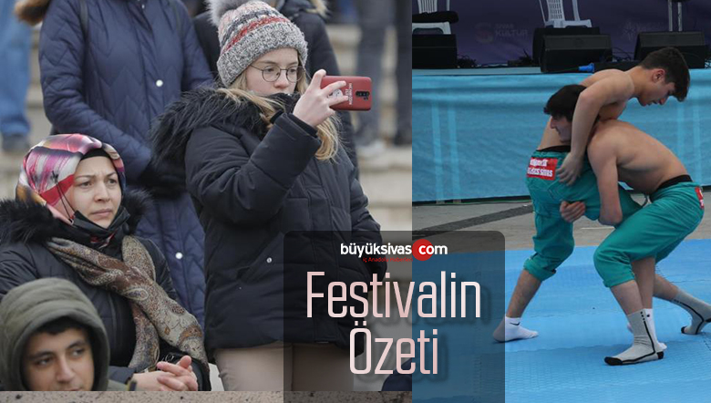 Başkan Bilgin dondurucu soğukta pehlivanları güreştirdi