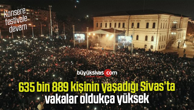 635 bin 889 kişinin yaşadığı Sivas’ta vakalar oldukça yüksek