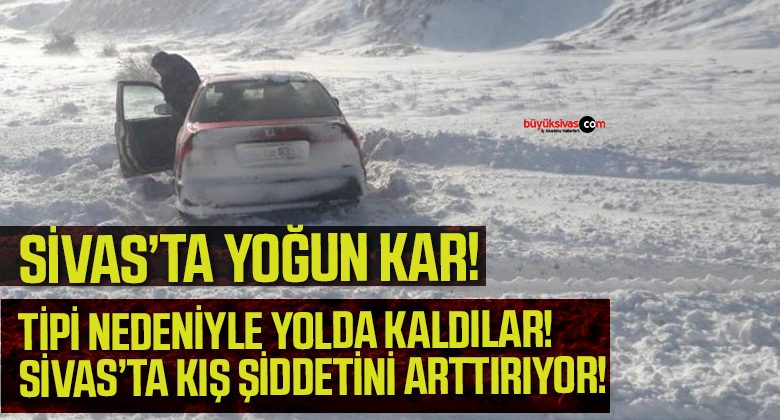 Araçlar tipide mahsur kaldı