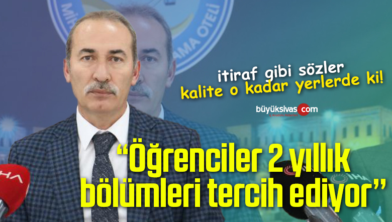 Rektör Yıldız; “Öğrenciler 2 yıllık bölümleri tercih ediyor’’
