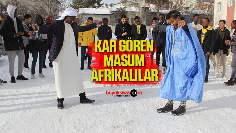 kar gören masum afrikalılar