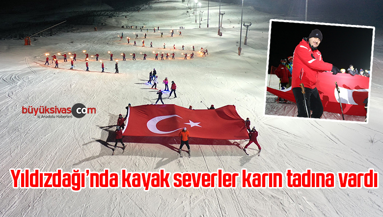 Yıldızdağı’nda kayak severler karın tadına vardı