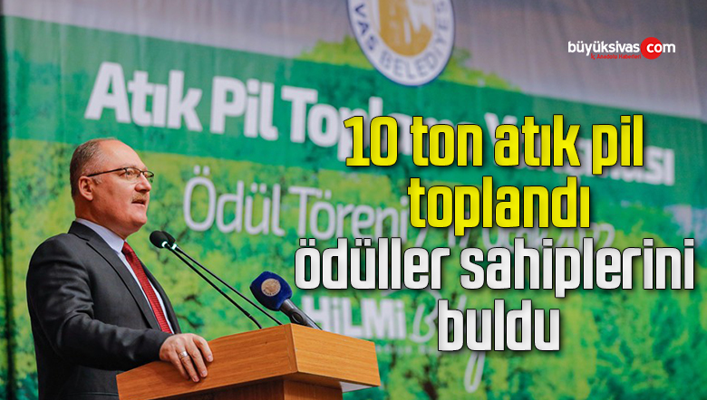10 ton atık pil toplandı, ödüller sahiplerini buldu
