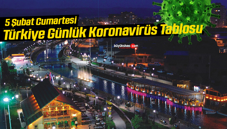 5 Şubat Cumartesi Türkiye Günlük Koronavirüs Tablosu