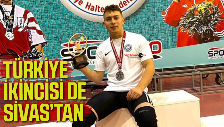 Toptaş 275 kilo kaldırarak Türkiye ikincisi oldu