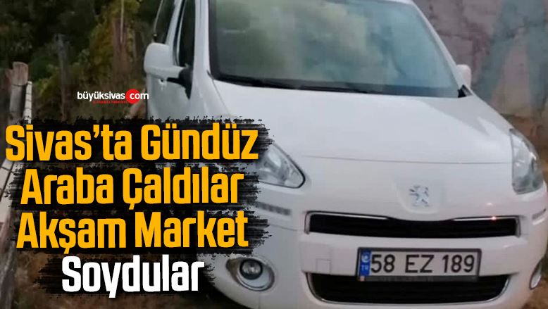 Gün ortası dükkanın önündeki aracı çaldılar! Akşamına market soydular