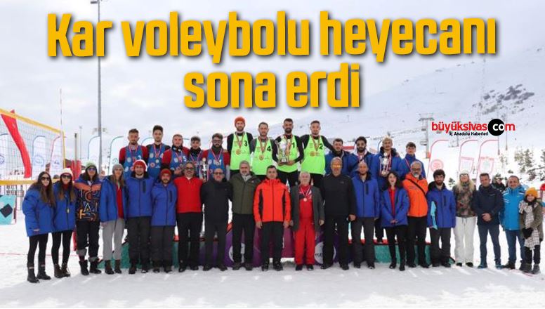 Kar voleybolu heyecanı sona erdi