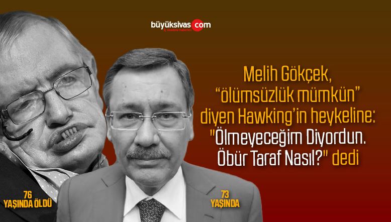 Melih Gökçek, Hawking’in Heykeliyle Konuştu! “Öbür Taraf Nasıl?”