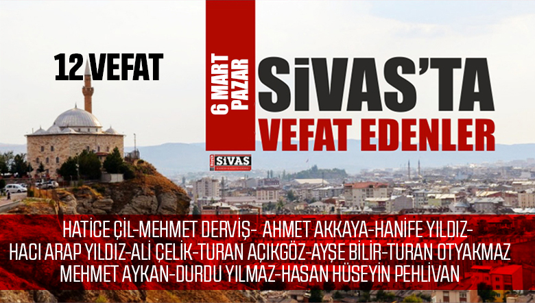Sivas Aramızdan Ayrılanlar – Sivas’ta 06.03.2022