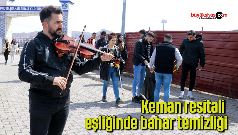Keman resitali eşliğinde bahar temizliği