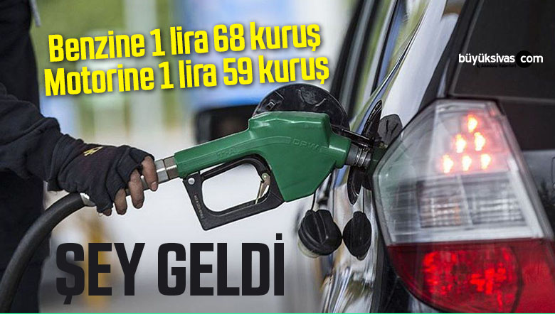 Benzine 1 lira 68 kuruş, motorine 1 lira 59 kuruş zam geldi