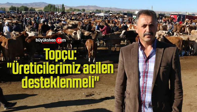 Topçu: “Üreticilerimiz acilen desteklenmeli”