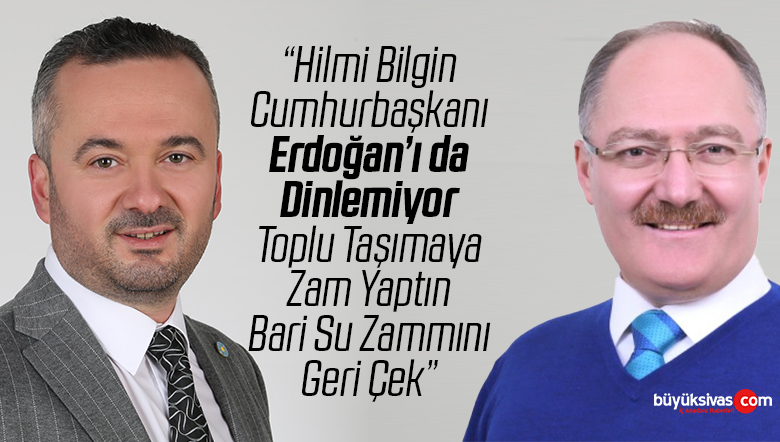 Melih Uçmaz’dan Sivas Belediyesine Çağrı: “Su Zammını Geri Çekin!”