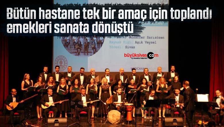 Bütün hastane tek bir amaç için toplandı, emekleri sanata dönüştü