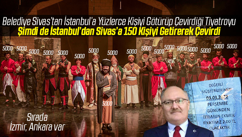 Sivas Belediyesi Tiyatro Çevirmeye Devam Ediyor! 3 Gün Boyunca Sivas’ta