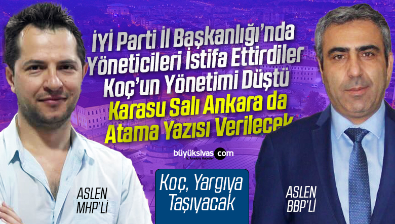 İYİ Parti Sivas İl Başkanlığı’nda Atama Hazırlığı! Volkan Karasu Atanacak