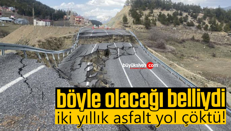 yol çöktü