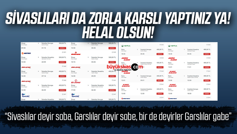 Sivas’ta bilet fiyatlarına tepki artarak devam ediyor