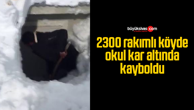 okul kar altında kaldı