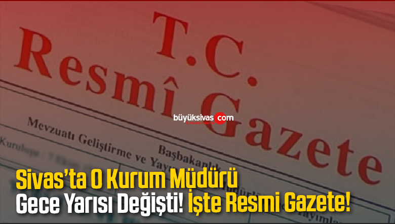 Sivas Defterdarlığı’na İzzet Patan Atandı