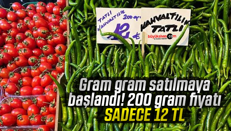 Biberde fiyat etiketi grama döndü