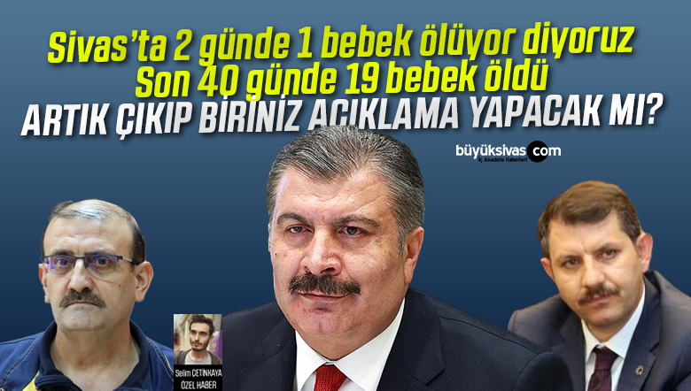 Sağlık Müdürlüğü Hiç Oralı Bile Değil Sivas Valisi Ayhan ve Bakan Koca’ya Duyururuz